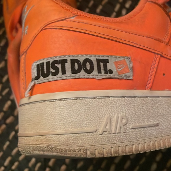 Nike Air Force 1 '07 LV8 JDI Leather Total Orange Mens Sz 10 - Picture 9 of 9